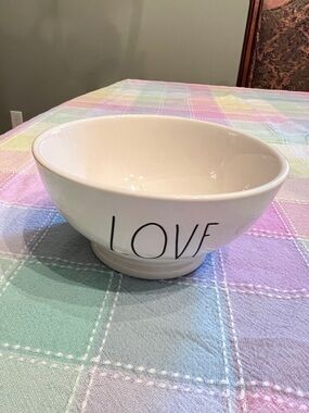 Rae Dunn White 'LOVE' Ceramic Serving Bowl